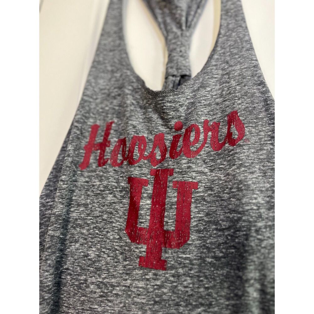 Colosseum Indiana Hoosiers Women’s Racerback Twist Tank Top M Heather Gray IU